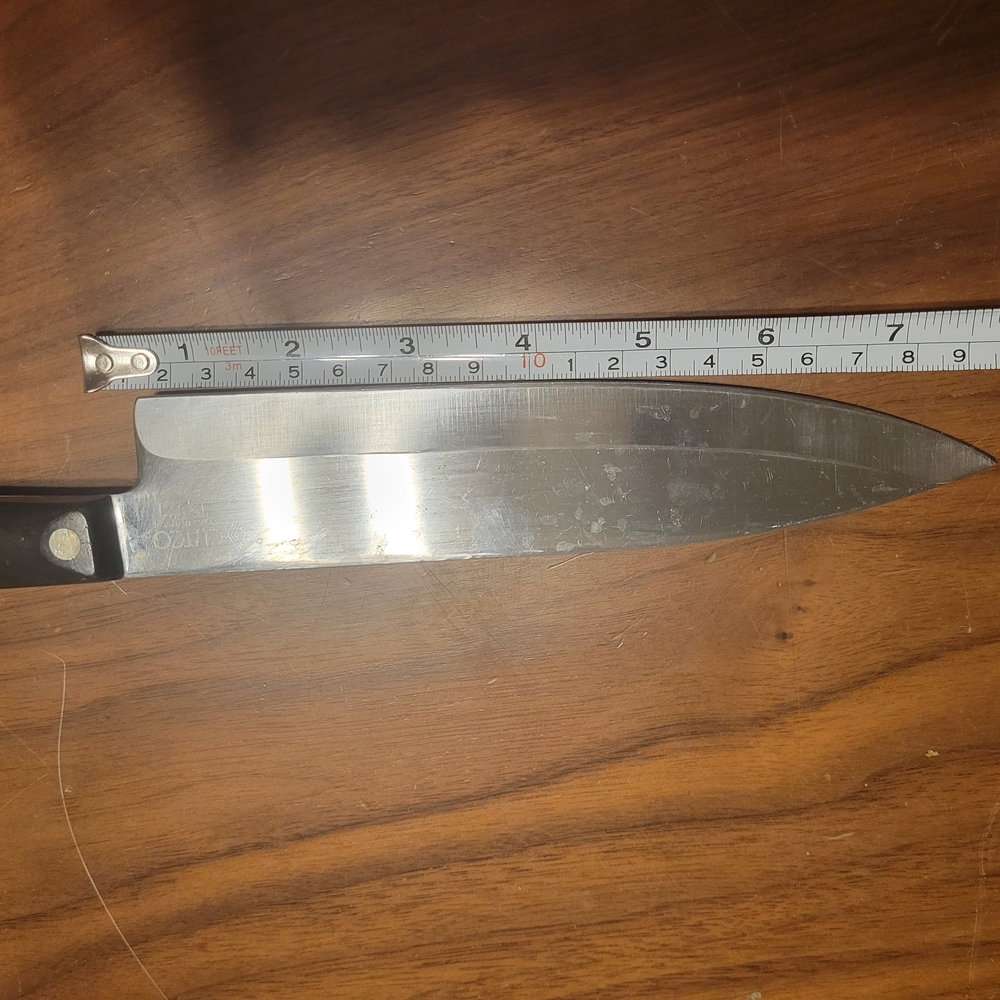 Cutco Chef's Knife with Black Handle